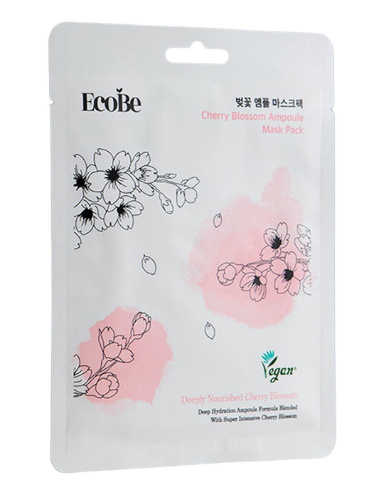 EcoBe Cherry Blossom Ampoule Mask Pack EcoBe 櫻花安瓶面膜