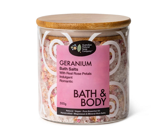 Geranium Bath Salts 500g